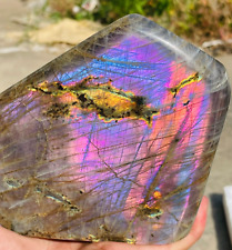3.77lb Large Natural Purple Labradorite Quartz Crystal Display Specimen Healing picture