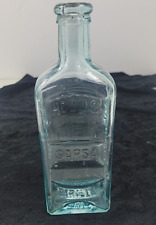 Vintage Hood's Blue/Green Sarsaparilla Bottle CI Hood & Co Lowell, Ma Embossed  picture