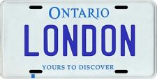 London Ontario Canada Aluminum License Plate picture