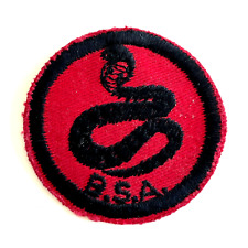 Vintage B.S.A. Boy Scouts Red Patch Cobra Ptrol picture
