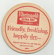 Lot Of 5 1960's Rheingold Beer Coasters-Orange & New York  3