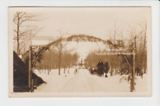 Postcard MI Grayling Michigan Hanson Hills Toboggan Run RPPC C.1920 G9 picture