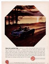Vintage 1961 MG MGA 1600 Sports Car Magazine Print Ad ~ Perfect Day Sunrise picture