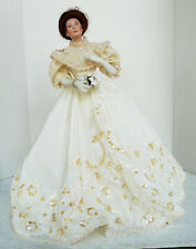 VINTAGE 1990 CLASSIC BRIDES OF THE CENTURY PORCELAIN 7402B 18'' DOLL AS IS picture