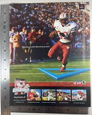 2001 NCAA GAMEBREAKER PlayStation 2 PS2 College Football Wisconsin Ron Dayne Ad picture