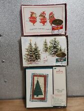 Christmas Cards-Hallmark-(3)Lot-64 Cards-Vintage picture