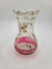 Vintage Floral Glass Vase picture