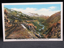 Deadhorse Gulch, White Pass & Yukon Rte Linen Postcard POSTED (0042) picture