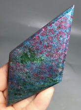 92g Natural Red Ruby in Green Zoisite Crystal Gem DT  rhombus HEALING picture