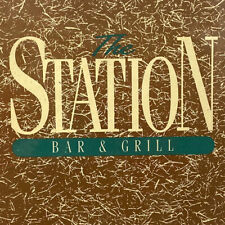 Vintage 1990s The Station Bar & Grill Restaurant Menu Ann Arbor Michigan picture