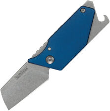 Kershaw Pub Framelock Blue Aluminum Handle Folding Knife w/ Screwdriver 4036BLU picture