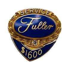VTG Fuller 1/10 10K Gold GF Employee Sales Award Pin Top Seller 3 Part Pinback picture