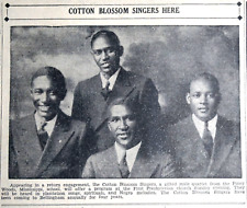 1935 Newspaper Page - African-American Piney Woods Cotton Blossom Singers picture