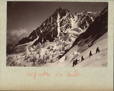Neurdein, France, Aiguille du Midi, Cordée d'Alpinistes vintage albumen pri picture