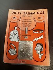 NIP vintage Dritz Trimmings Half Pearls with attaching tool picture