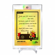 JACK AND JILL Denslows Mother Goose Holo Gold Card 2023 GleeBeeCo #J2A8-G 1/1 picture