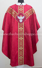  Gothic Red Holy Spirit vestment, stole & mass set ,Gothic chasuble,casula,casel picture