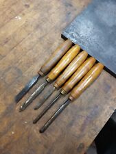 Greenlee  5-piece set of  lathe wood-turning chisels.  Made in USA. picture
