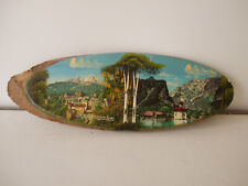 Vintage Souvenir Berchtesgaden  Königssee Bavaria Tree Slice Wood picture