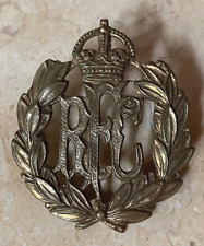 RARE - WW1 BRITISH ROYAL FLYING CORPS PILOT / OFFICERS CUT OUT CAP BADGE c1916 picture