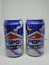 Pair of Vintage Pepsi Holiday Themed Cans picture