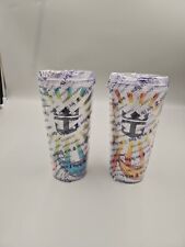 2 New & Sealed Royal Caribbean insulated Tumblers Coca Cola Drink Cups picture