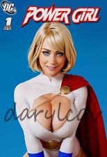 Custom Comics Cover Giclée Print ~ POWER GIRL ~ 11x17 Luster picture