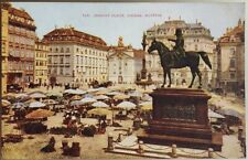 Austria Vienna Market Place Postcard Old Vintage Postcard picture