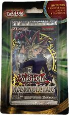 Yu-Gi-Oh Invasion Of Chaos Booster Blister Bonus Pack New Sealed picture