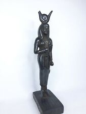 RARE ANTIQUE ANCIENT EGYPTIAN Goddess Isis with Goddess Hathor Ankh Protection picture