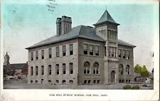OAK HILL OHIO OH Public School Building c1908 Early JACKSON COUNTY Postcard picture