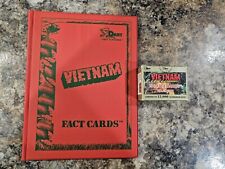1991 Dart Flipcards Vietnam Fact Cards Volume II Factory Sealed Set With Album picture