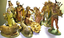 VINTAGE FONTANINI TYPE STYLE, ITALY NATIVITY SET # 170, 12 PIECES, NICE picture