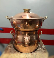 Moroccan Copper Steamer Pot Cookware Couscoussier. Moroccan couscous picture