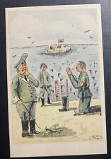 Mint England WW2 Picture Postcard PPC Anti German The Invasion Scene picture