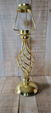PartyLite Paragon Brass Spiral Gold Tea Light Candle Holder Lamp picture