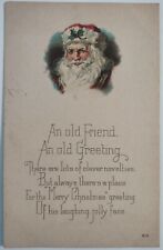 Vintage Postcard Christmas Motto Poem Santa 1930 AA12 picture