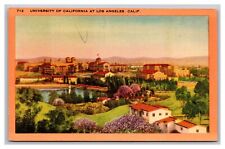 Los Angeles CA California UCLA University of California #712 Linen Postcard picture