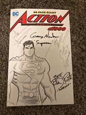 Autographed Action Comics #1000 w/ custom artwork picture