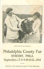 Philadelphia County Fair, BYBERRY, Phila. RPPC Antique 1914 POSTCARD  picture