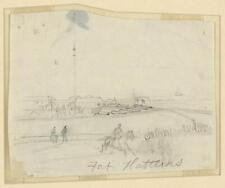Fort Hatteras,North Carolina,American Civil War,Alfred Rudolph Waud,Artillery picture