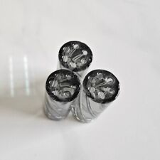 5pcs/box In Stock 6 Holes Black Spiral Screw Line Smoking Glass Filter Tips picture