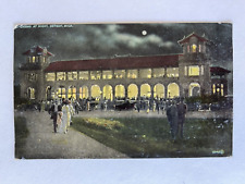1912 Antique Vintage Postcard CASINO AT NIGHT 1346U Belle Isle Detroit MI picture