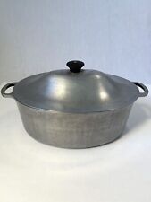 Vintage Cast-Rite Ware Aluminum Oval Roaster Dutch Oven With Lid picture