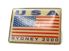 USA Sydney 2000 Flag Pin Gold Tone picture