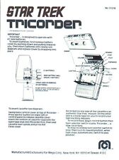 STAR TREK: 1976 MEGO TRICORDER INSTRUCTION SHEET picture
