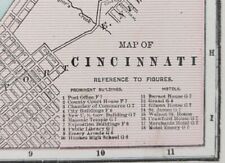 Vintage 1900 CINCINNATI OHIO Map 14