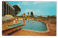 Vintage Holiday Inn of Arlington, Virginia Diving Board Pool Unused Postcard picture