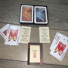 Visiting Kem Jade Playing Cards Double Deck Vintage. Very Rare Plastic Case picture