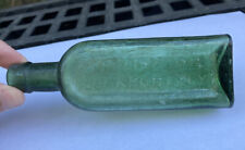 Antique crude forest green colored GARGLING OIL - LOCKPORT, N.Y. medicine bottle picture